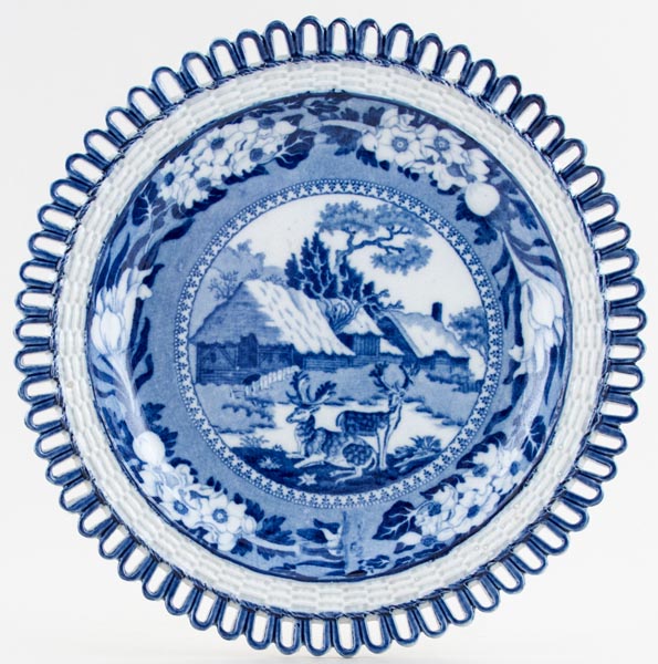 Plate pierced rim c1820